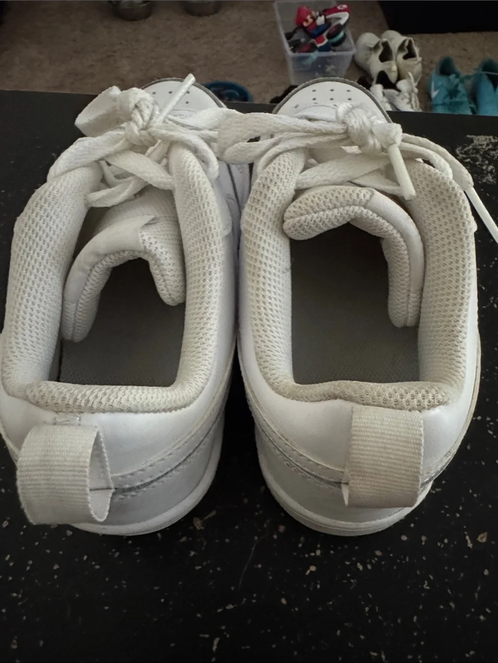 Kids White Nike Sneakers - Classic Low-Top Design